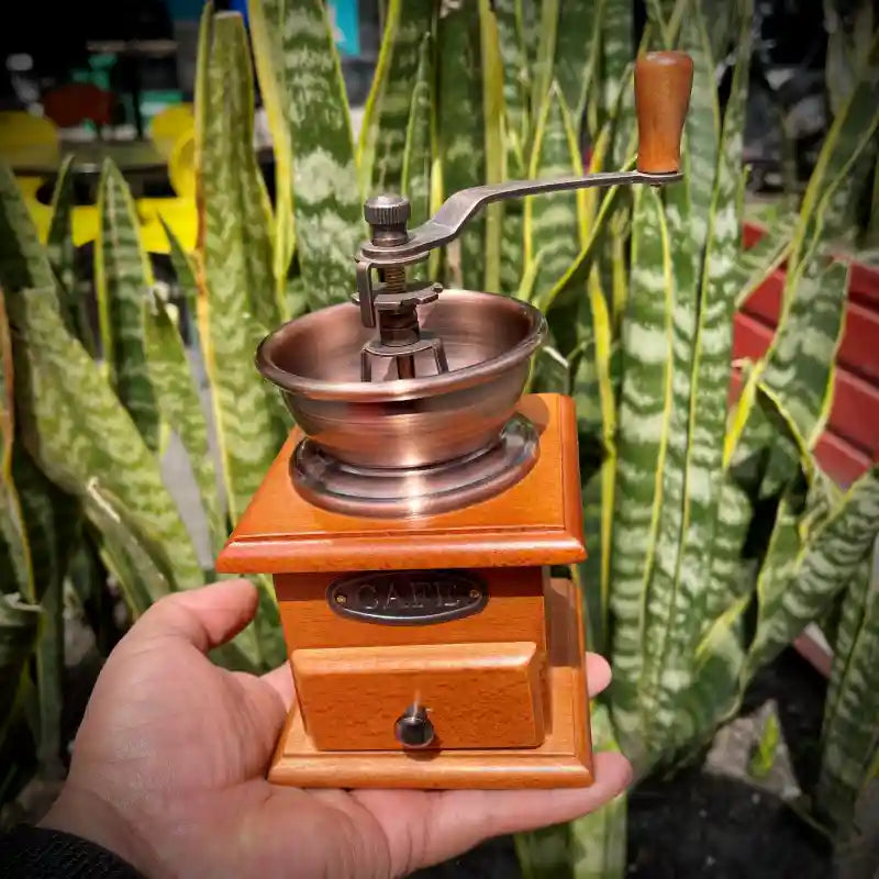 Moledora de café manual madera