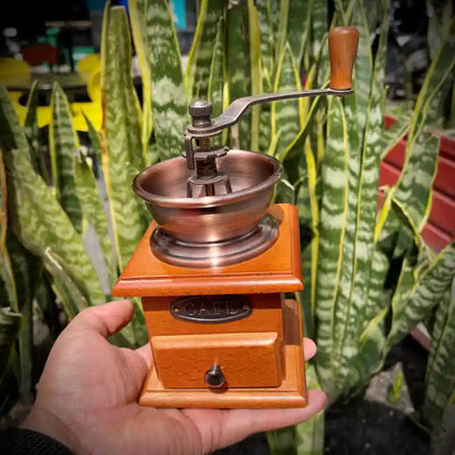 Moledora de café manual madera
