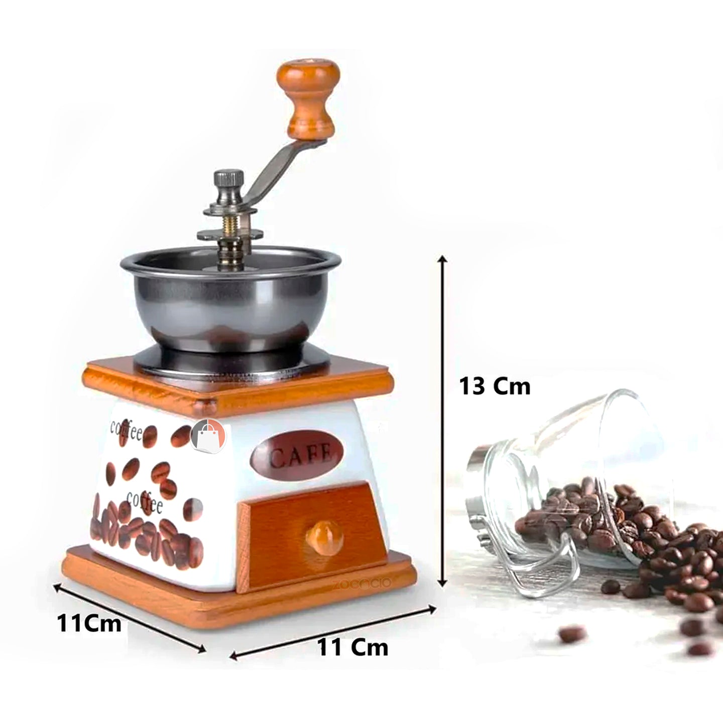 Moledora de café manual madera